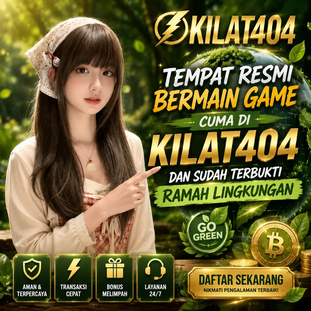banner Tempat Resmi Bermain Game Cuma Di KILAT404 Dan Sudah Terbukti Ramah Lingkungan