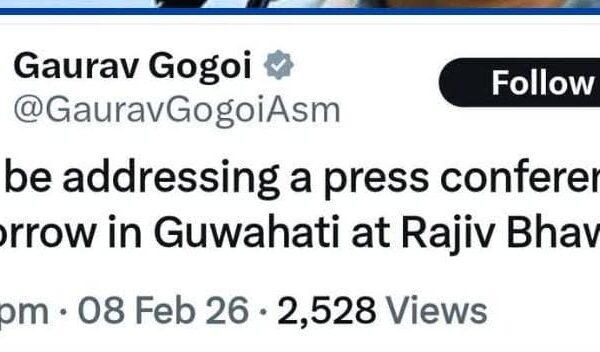 মুখ্যমন্ত্ৰীৰ অভিযোগৰ আজি প্ৰত্যুত্তৰ দিব গৌৰৱ গগৈয়ে