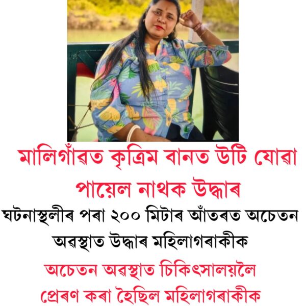 মহানগৰীৰ মালিগাঁৱত নলাত উটি যোৱা পায়েল নাথ আৰু&hellip;